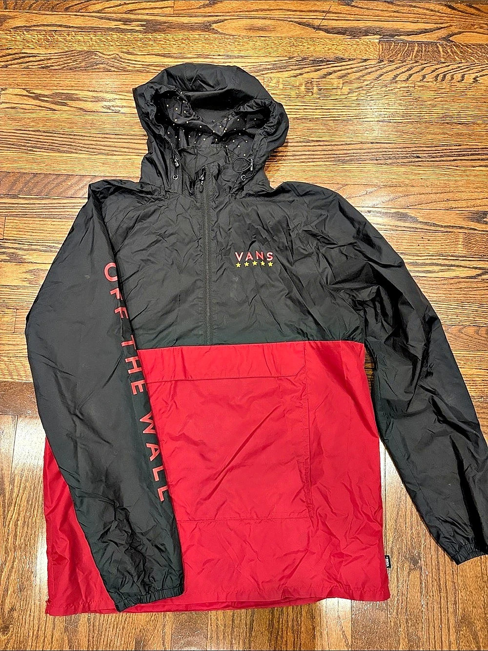 Vans 3/4 zip Windbreaker, Like New- XL